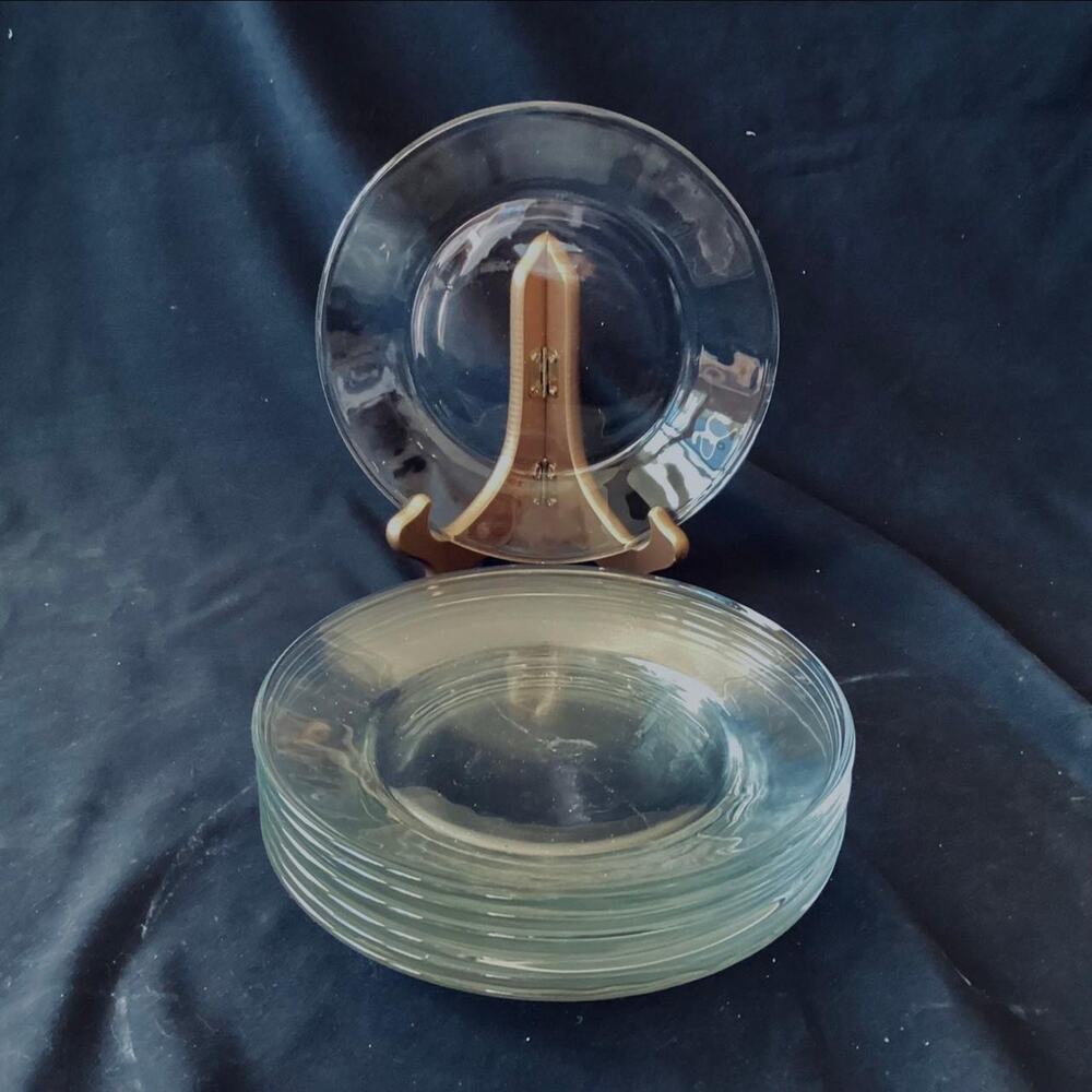 Clear Glass Salad Plates